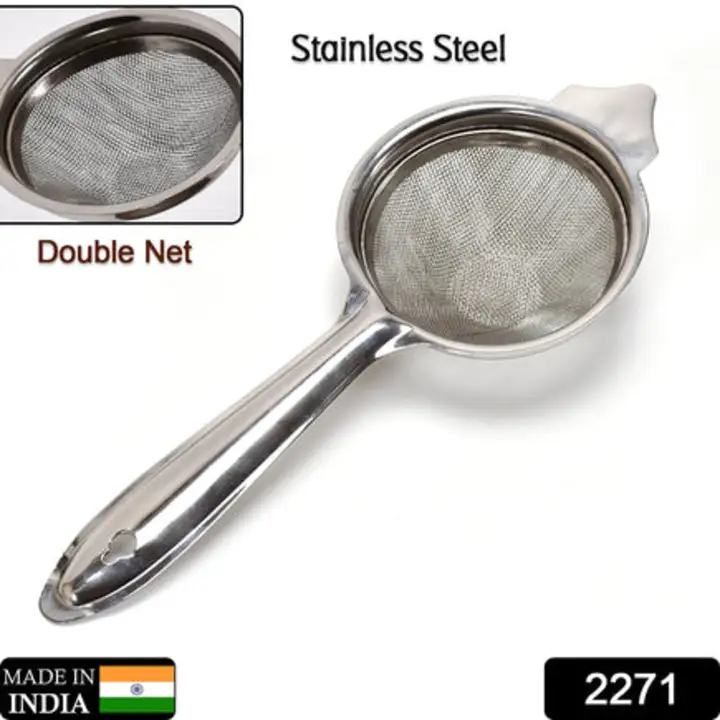 2271 Stainless Steel Double Net Tea Strainer (26... uploaded by DeoDap on 7/26/2023