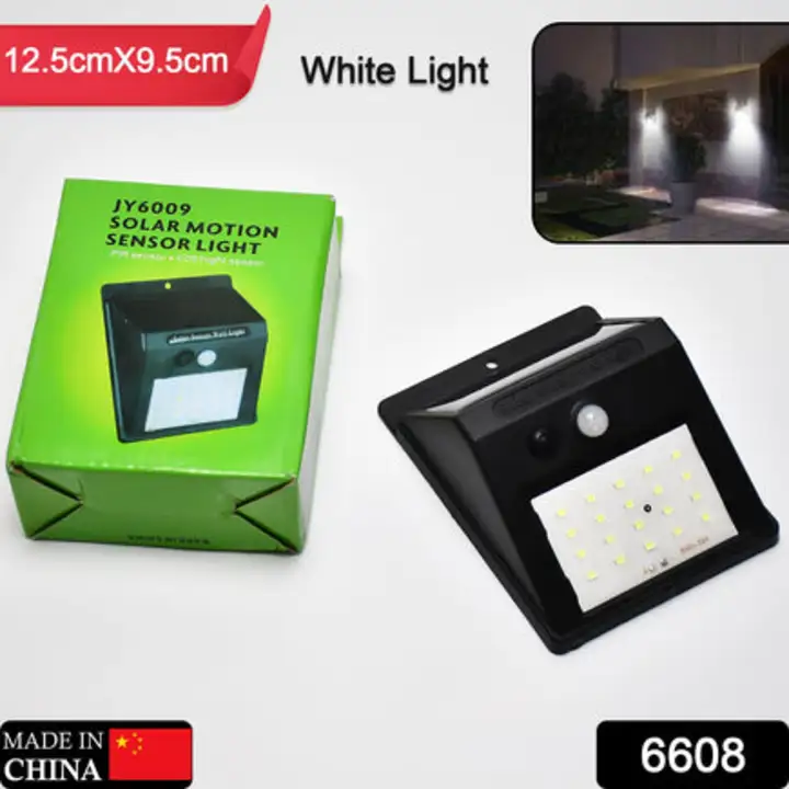 6608 White Solar Wireless Security Motion Sensor LED... uploaded by DeoDap on 7/26/2023