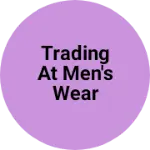 Business logo of Trading at men's wear