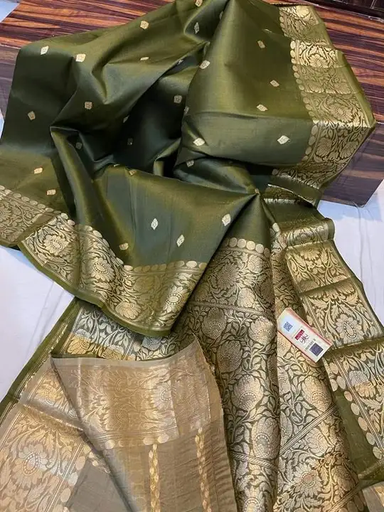 Banarsi dayble semi gorjatt soft silk sarees  uploaded by business on 7/26/2023