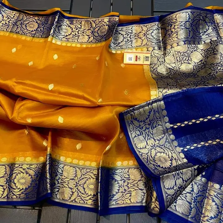 Banarsi dayble semi gorjatt soft silk sarees  uploaded by Ashraf silk sarees on 7/26/2023