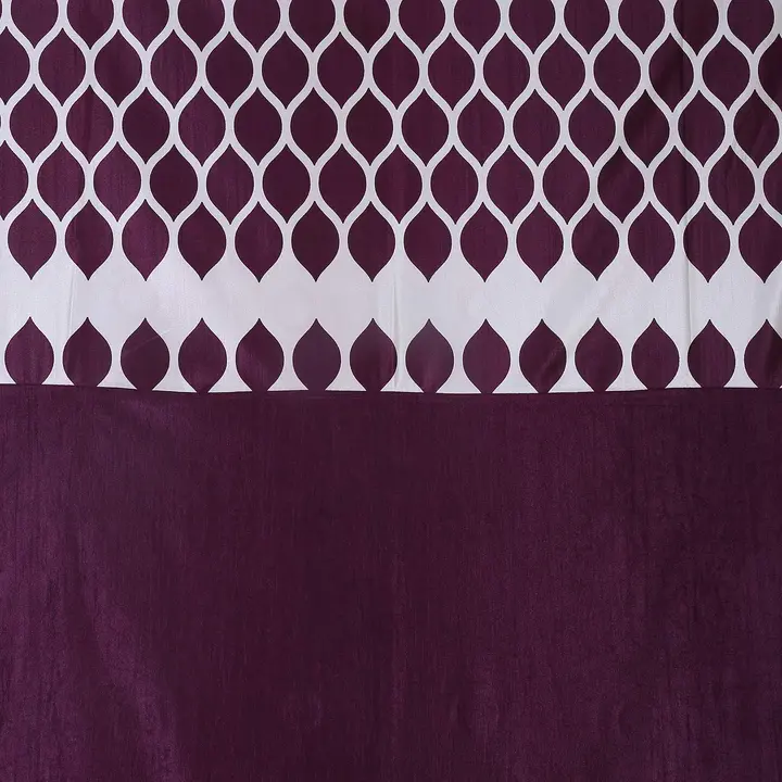 Diya print patch work curtains 5FT window set of 1_purple  uploaded by Home max india on 7/26/2023