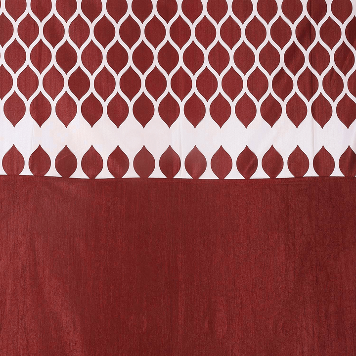 Diya print patch work curtains 5FT window _set of 1_Maroon  uploaded by Home max india on 7/26/2023