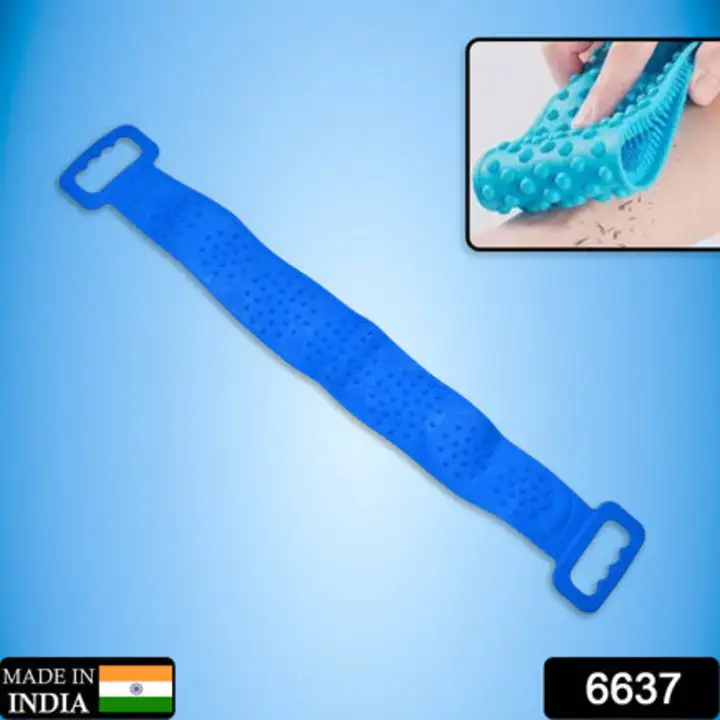 6637 Silicone Body Back Scrubber, Double Side Bathing... uploaded by DeoDap on 7/26/2023