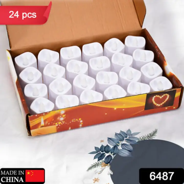 6487 Flameless LED Tealights, Smokeless Plastic Decorative Candles... uploaded by DeoDap on 7/26/2023