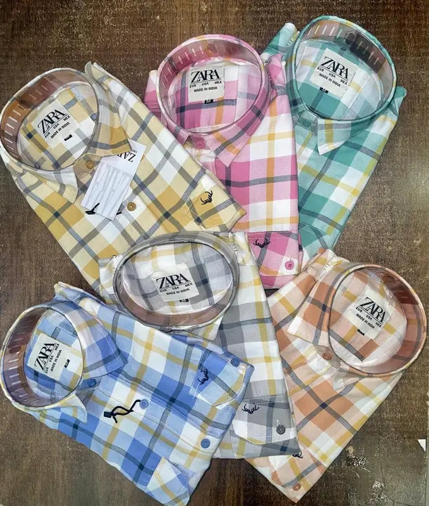 Cotton twill check shirt half sleeve  uploaded by K.KALIA APPARELS  on 7/26/2023