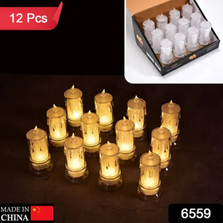 6559 BIG SIZE FLAMELESS MELTED DESIGN CANDLES FOR... uploaded by DeoDap on 7/26/2023