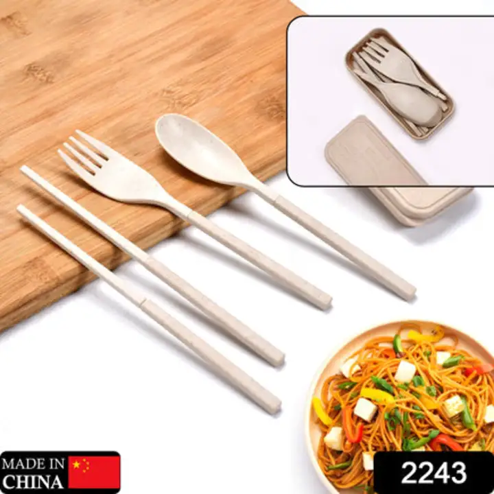 2243 Spoon Fork Chopsticks Set Dinnerware 3PCS /... uploaded by DeoDap on 7/26/2023