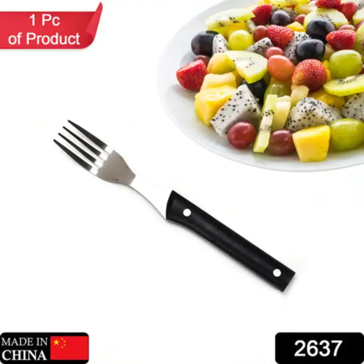 2637 Stainless steel fork with comfortable grip dining... uploaded by DeoDap on 7/26/2023