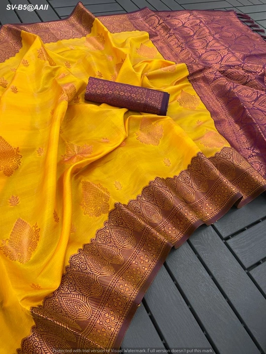 Soft semi silk dharamavaram pattu uploaded by Suyukti Creation on 7/26/2023
