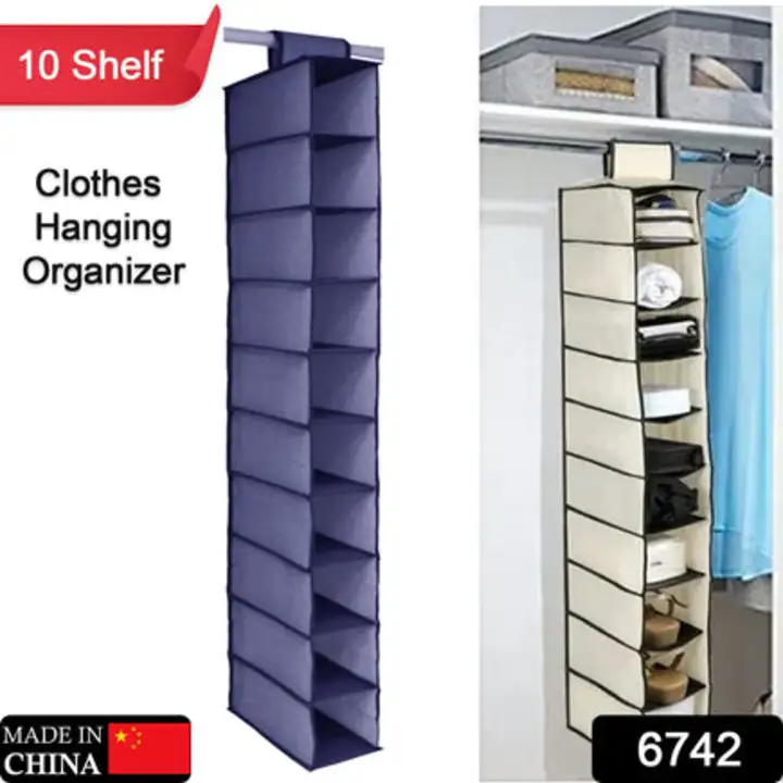 6742 10tier Multipurpose Storage Rack, Foldable, Collapsible Fabric... uploaded by DeoDap on 7/26/2023