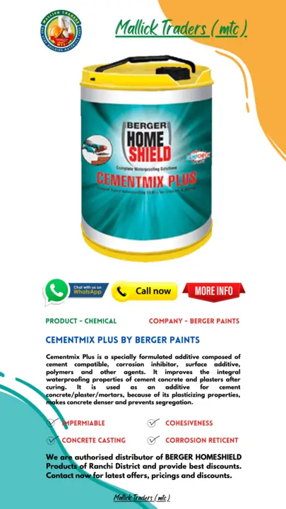 CementMix Plus - 20 Ltr Can uploaded by Mallick Traders on 7/26/2023
