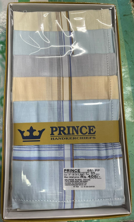 PRINCE HANDKERCHIEFS FOR MENS uploaded by business on 7/26/2023