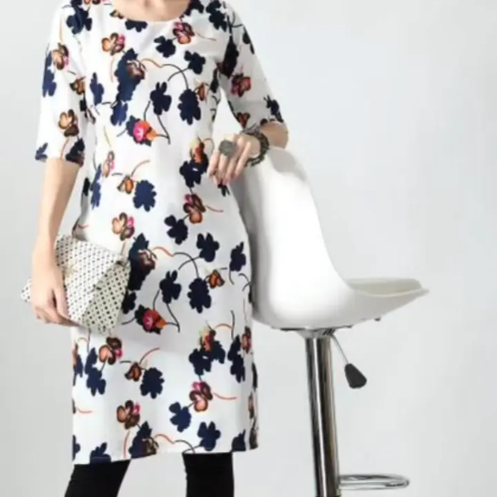 Rayon print kurtis uploaded by business on 7/26/2023