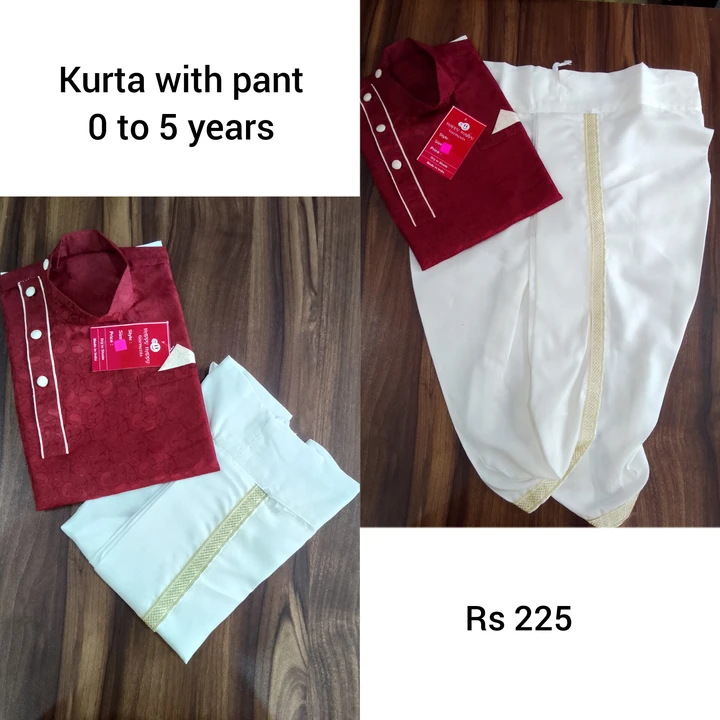 Boys kurti with pant Or dhoti wholesale rate uploaded by business on 7/26/2023