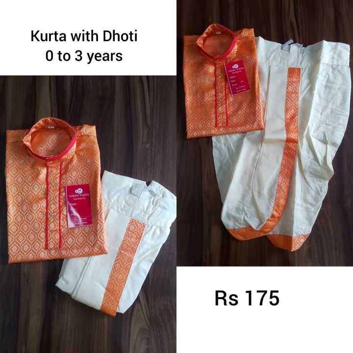 Boys kurti with pant Or dhoti wholesale rate uploaded by Happy Happy Garment on 7/26/2023