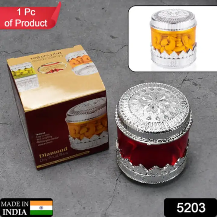 5203 Diamond Design Dryfruit Storage Container Or Storage... uploaded by DeoDap on 7/26/2023