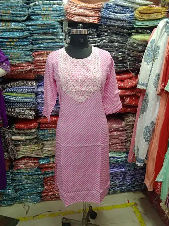 Heavy embroidered cotton kurti only top uploaded by PANIHARI COLLECTION CENTRE on 7/26/2023