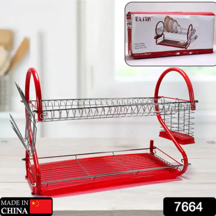 7664 Stainless Steel Rectangle Dish Drainer Rack /... uploaded by DeoDap on 7/26/2023