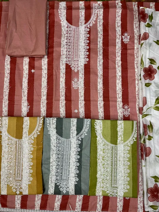 Cotton dupatta Suits and Dress Material  uploaded by Zuberiya Global on 7/26/2023