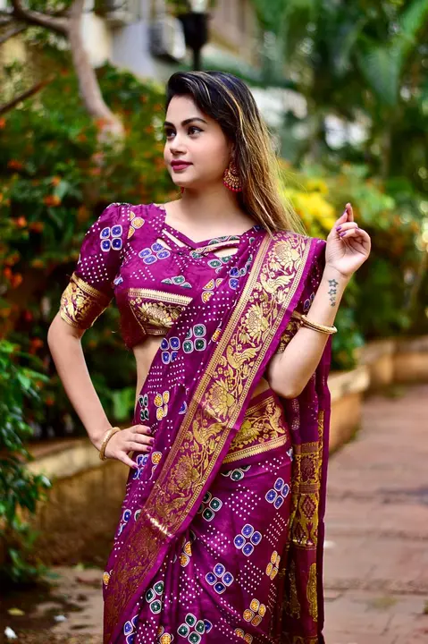 New bandhani saree uploaded by AGU OVERSEAS on 7/26/2023