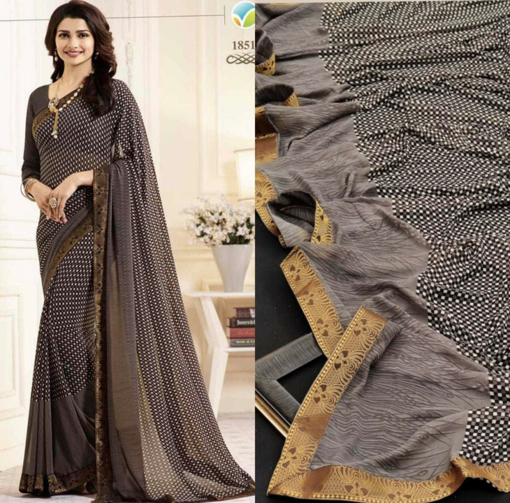 Bollywood Printed Georgette Saree with Blouse piece  uploaded by Charbhuja textiles®️ on 7/26/2023