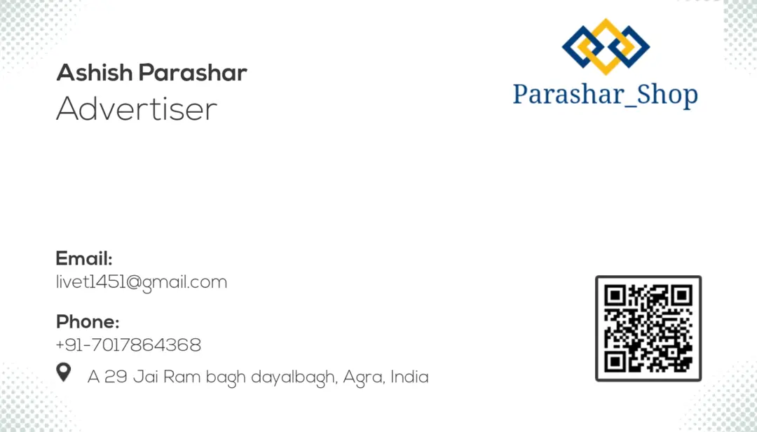 Visiting card store images of ParasharShopWale
