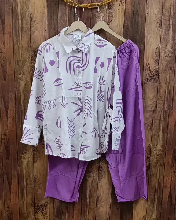Purple Co-ord Set uploaded by Bansal Traders on 7/26/2023