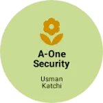 Business logo of A-One Security and service