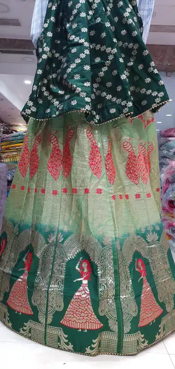*Beautiful Lahenga*

*Pure  Banarasi Dolo silk langha & jari wark   & Jaipuri dai    dupatta pur Dol uploaded by Gotapatti manufacturer on 7/27/2023