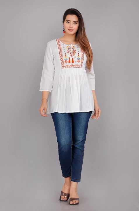 Women Embroidered Stylish Top  uploaded by Laila fashion on 7/27/2023