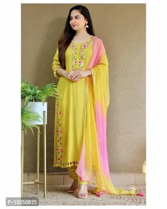Kurti with pant and dupatta uploaded by Classic Collection on 7/27/2023