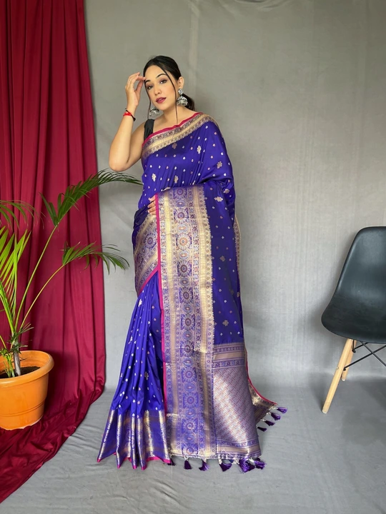 Pure soft silk saree uploaded by VARDHAK COLLECTION  on 7/27/2023