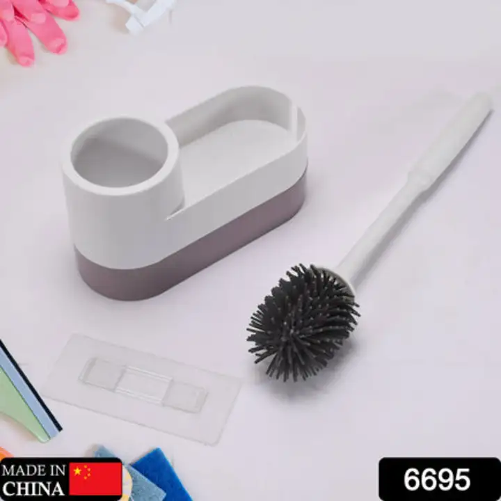 6695 Toilet Brush and Holders, Deep Cleaning Silicone... uploaded by DeoDap on 7/27/2023