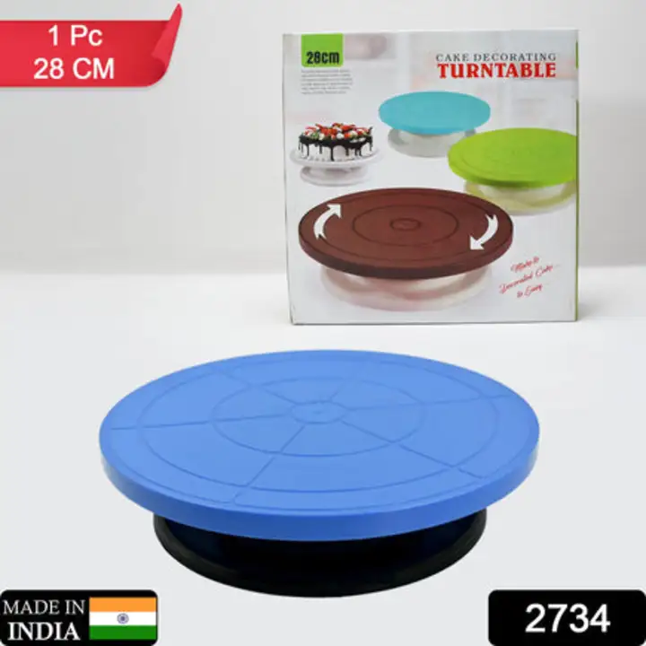 2734 Cake Stand Revolving Decorating Turntable Easy Rotate... uploaded by DeoDap on 7/27/2023