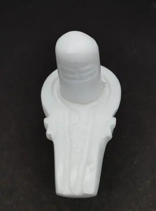 White marble shivling uploaded by Marble handicraft items on 7/27/2023