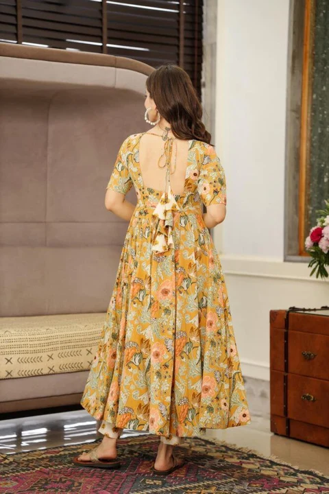 Sukhkarta Muslin Gown uploaded by Sukhkrta clothing  on 7/27/2023