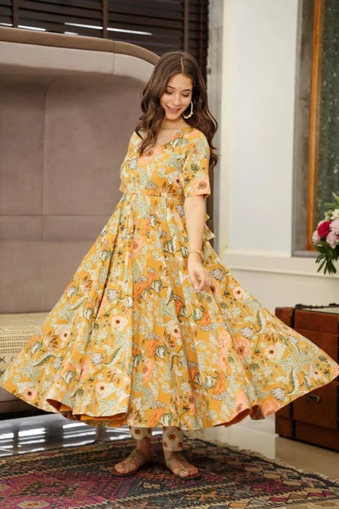 Sukhkarta Muslin Gown uploaded by Sukhkrta clothing  on 7/27/2023
