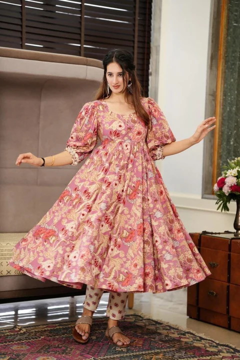 Sukhkarta clothing  fabric Muslin Gown  uploaded by Sukhkrta clothing  on 7/27/2023