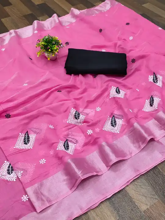 Semi linen saree uploaded by Leedon hub on 7/27/2023
