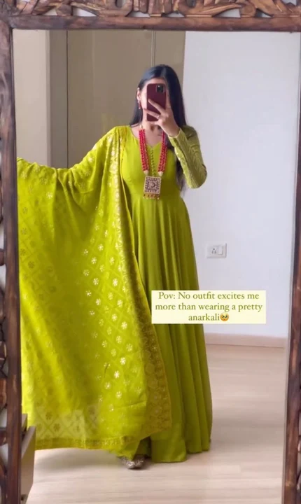 Sukhkarta Clothing Georgette Anarkali Gown  uploaded by Sukhkrta clothing  on 7/27/2023