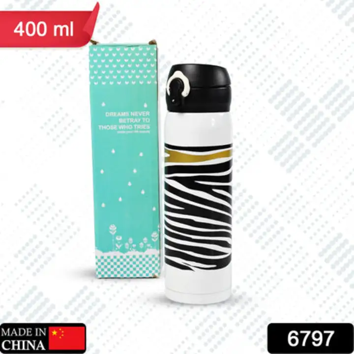 6797 Zebra Pattern Water Bottle High Quality Vacuum... uploaded by DeoDap on 7/27/2023