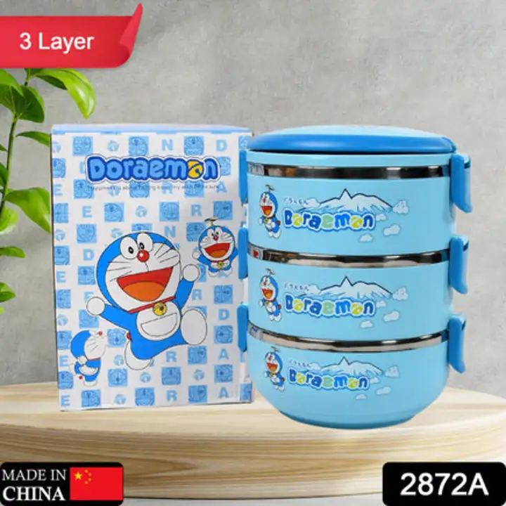 2872A 3 Layer Doraemon Lunch Box Tiffin High... uploaded by DeoDap on 7/27/2023