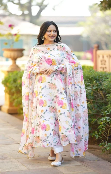 Sukhkarta clothing Georgette Anarkali Gown uploaded by Sukhkrta clothing  on 7/27/2023