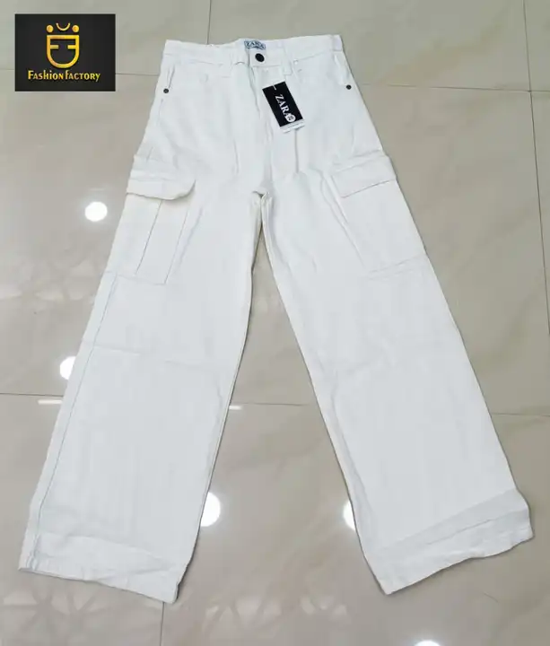 Cargo Pocket Jeans for women  uploaded by Fashion Factory on 7/27/2023