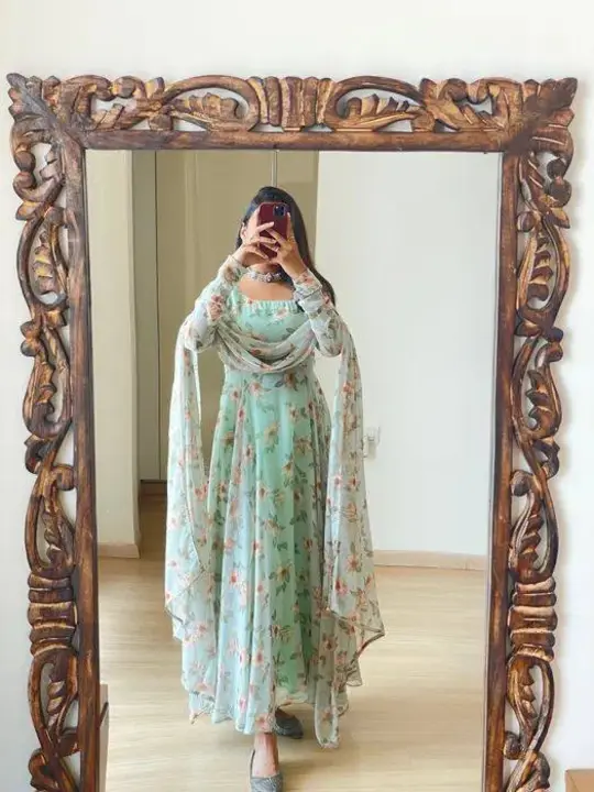 Sukhkarta Clothing Fox Georgette Gown  uploaded by Sukhkrta clothing  on 7/27/2023
