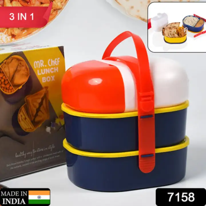 7158 Mr. Chef Smart Lunch Box Capsule shape... uploaded by DeoDap on 7/27/2023