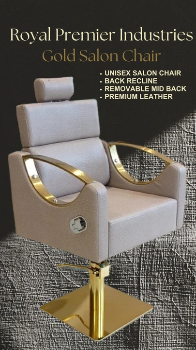 Gold Beauty Salon Chair uploaded by Royal Premier Industries on 7/27/2023