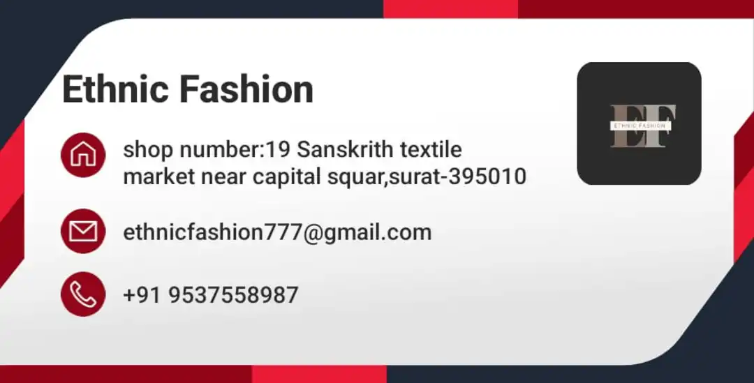 Visiting card store images of Ethnic Fashion