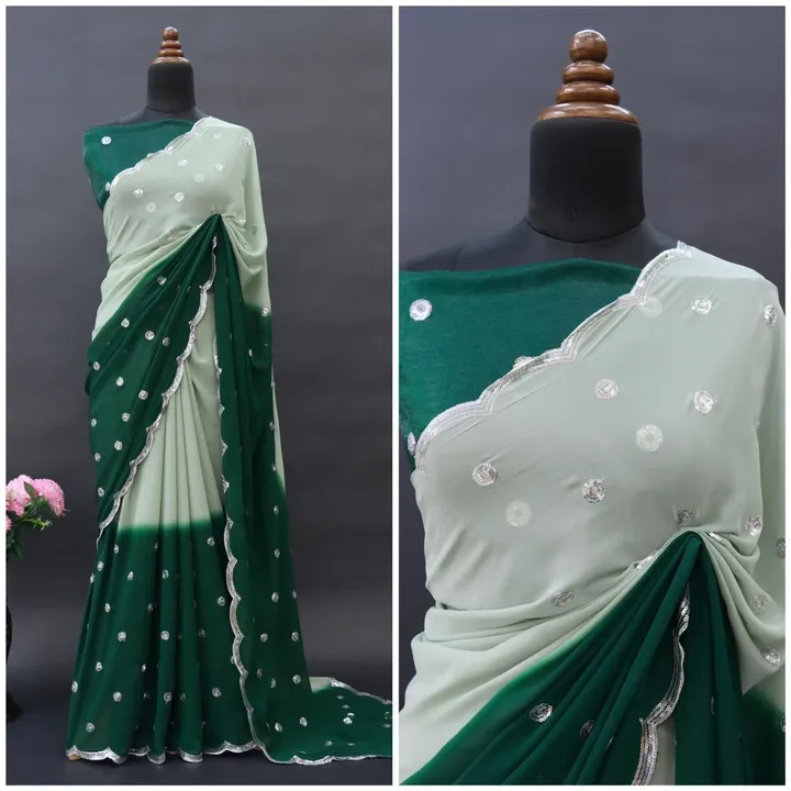 Georgette Saree 2 uploaded by business on 7/27/2023